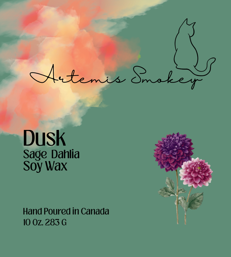 Dusk – Sage Dahlia Soy Candle