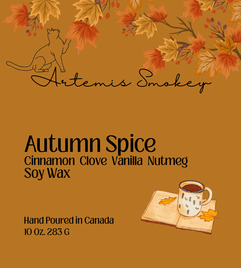 Autumn Spice – Cinnamon Clove Vanilla Soy Candle