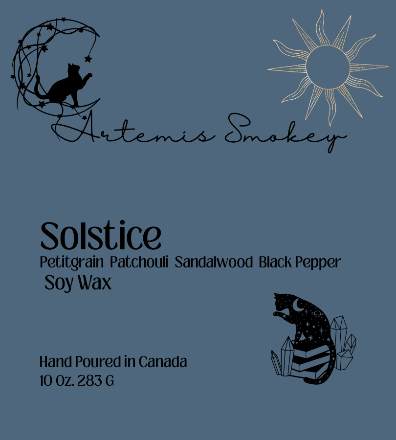 Solstice – Patchouli Sandalwood Spice Soy Candle