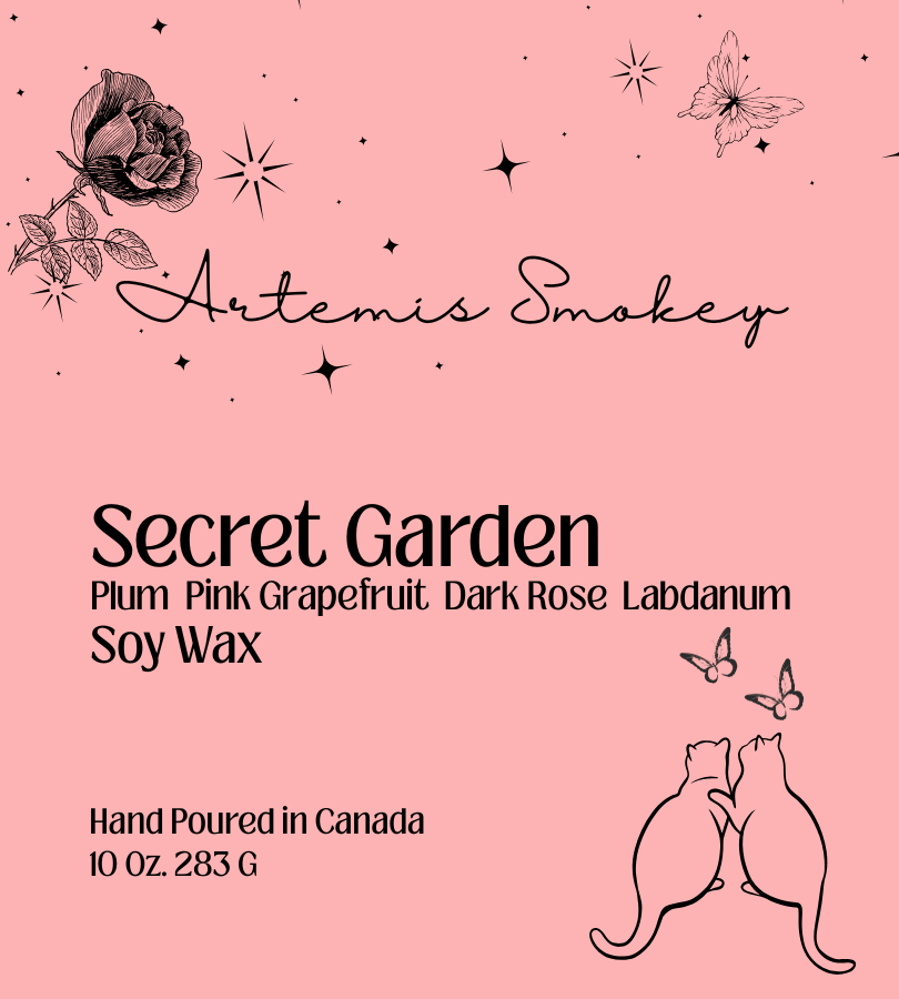 Secret Garden – Plum Grapefruit Rose Soy Candle