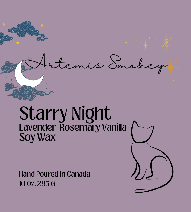 Starry Night – Lavender Rosemary Vanilla Soy Candle