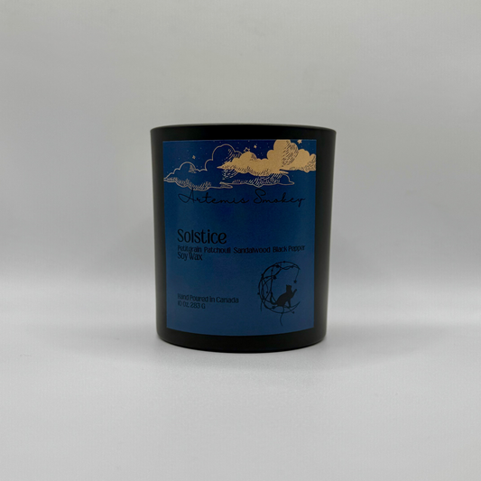 Solstice – Patchouli Sandalwood Spice Soy Candle